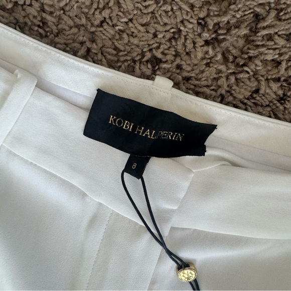NWT Kobi Halperin Melina Pants Ivory Size 8 - Picture 4 of 16